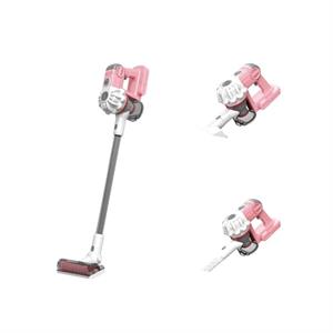 Pilli Sesli Vakumlu Dikey Elektrik Süpürgesi Çekme Özellikli Eğitici Oyuncak Pembe