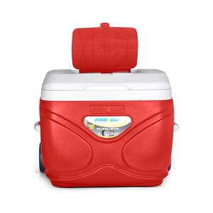 Pinnacle Prudence Tekerlekli Buzluk 66 Litre-kırmızı