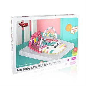 Piyanolu Dinazor Oyun Halısı Bebek Aktivite Ve Jimnastik Oyun  Alanı Kırmızı