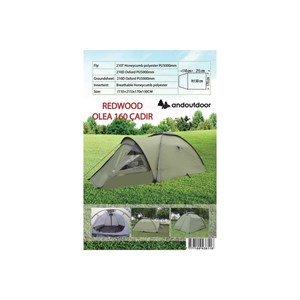 Redwood Olea Palm 160 4 Mevsim 3 Kişilik Kamp Çadırı