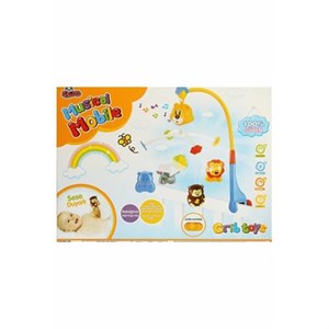 Sese Duyarlı Müzikli Hayvan Figürlü Dönence Bebek Uyku Arkadaşı