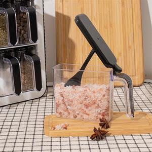 Standlı Baharatlık Takımı Kaşıklı Ve Kapaklı 12li Baharatlık Seti