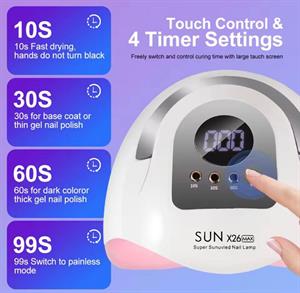 Sun X26 Max UV Led Kurutucu 380 Watt-81 Led Tırnak Oje Kurutma Cihazı