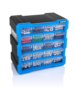 Super Bag ASR-6006 Monoblok 20 Çekmeceli Organizer Seti