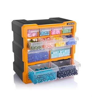 Super Bag ASR-6007 Monoblok 12 Çekmeceli Organizer Kutu