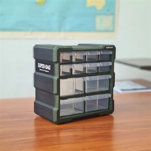 Super Bag ASR-6007 Monoblok 12 Çekmeceli Organizer Kutu