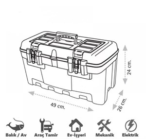 SuperBag 19″ Metal Kilitli Takım Çantası ASR-2077