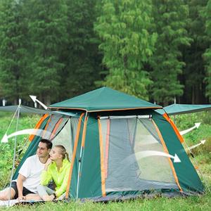 Tam Otomatik Su Geçirmez Kamp Çadırı 240x240x155 ( 4-5 Kişilik ) 