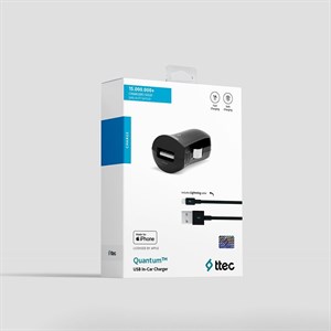 Ttec Quantum MFi iPhone İçin Apple Lisanslı USB Araç İçi Şarj Aleti