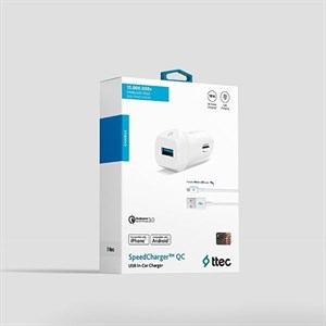 Ttec SpeedCharger QC 3.0 Universal Araç içi Şarj Aleti + Micro USB Kablo