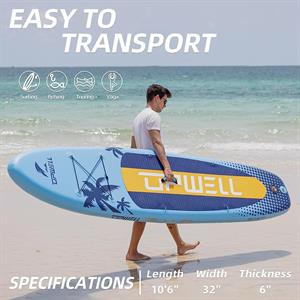 Upwell Sup-3 Şişme Sörf Tahtası Paddle Board 320 cm x 79 cm x 15 cm