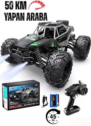 Uzaktan Kumandalı 50 Km Hız Yapan 1:16 Elektrikli Şarjlı 4x4 Arazi Aracı SUV
