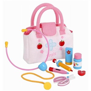 Vardem Mentari Eğitici Ahşap Çantalı Doktor Seti-MT-3552