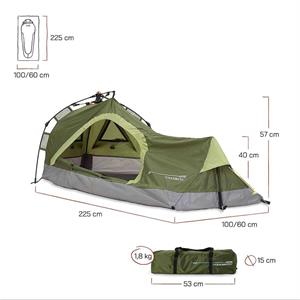 Where Tomorrow Dreieck Otomatik Çadır-YEŞİL
