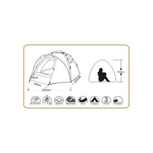 Wildland Moon Nest 200 3 Mevsim 2 Kişilik Kamp Otomatik Çadırı