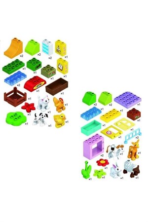 Yap-Boz Bloklar Çiftlik Seti 22 Parça Eğitici Oyun Seti