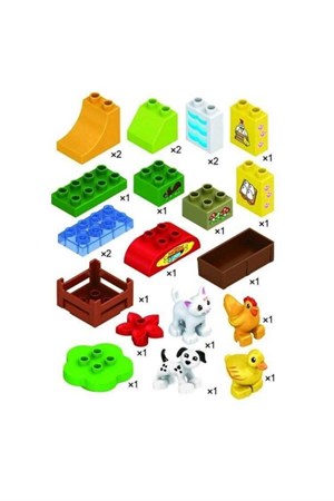 Yap-Boz Bloklar Çiftlik Seti 22 Parça Eğitici Oyun Seti