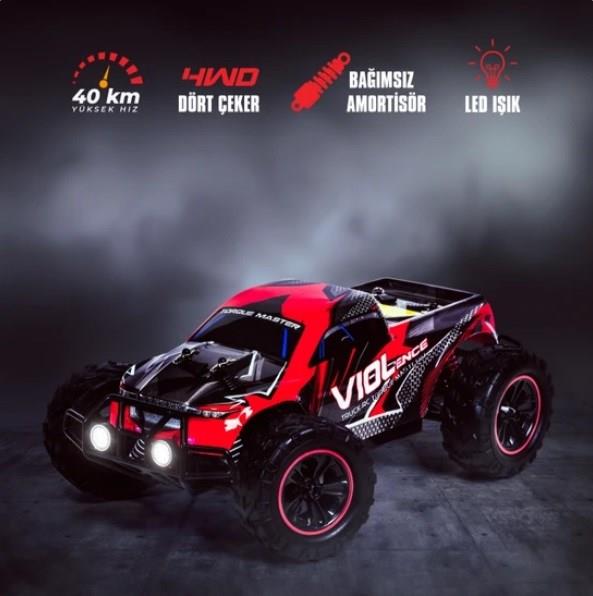 1:16 40KM/H Hız Yapan 4WD 4x4 Extreme Thunder Kumandalı Araba