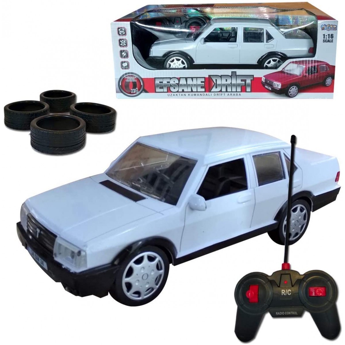 1:16 Efsane Drift Uzaktan Kumandalı Şarjlı Tofaş Araba