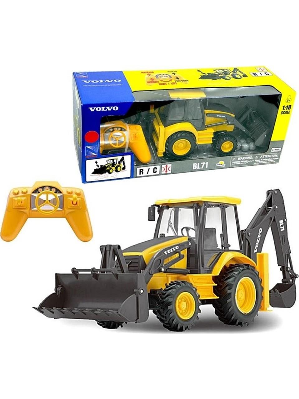 1:18 Uzaktan Kumandalı Volvo Kepçe Ful Fonksiyon Oyuncak İş Makinesi