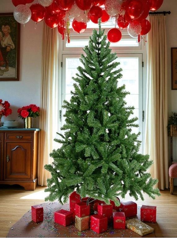 190 Cm Yılbaşı Ağacı 650 Gür Dallı Metal Ayak 1. Sınıf Çam Ağacı Noel Ağacı