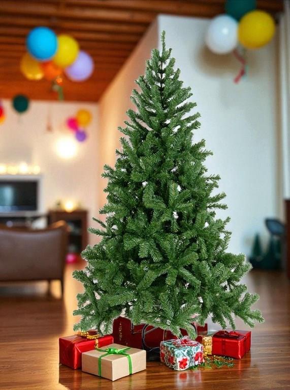 220 Cm Yılbaşı Ağacı 850 Gür Dallı Metal Ayak 1. Sınıf Çam Ağacı Noel Ağacı