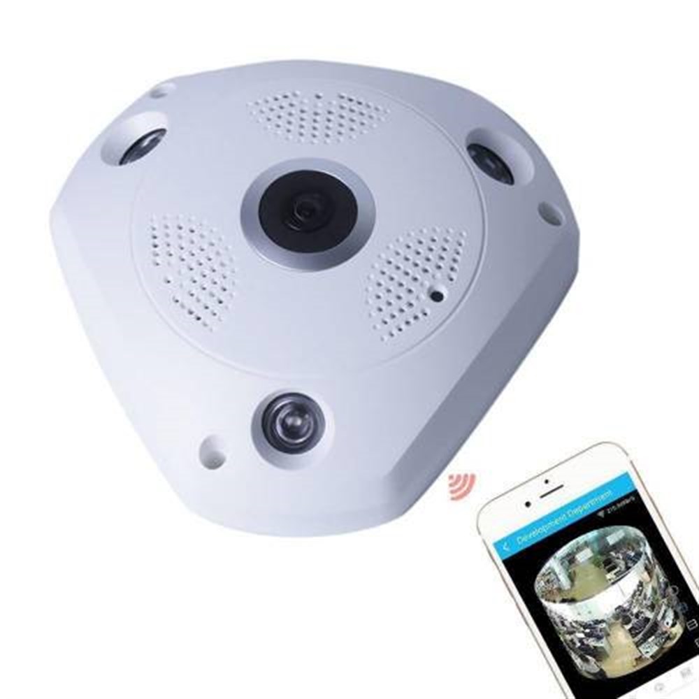 AngelEye KS-607 Panoramik Balık Gözü 360 Derece HD Tavan Tipi Kablosuz IP Kamera