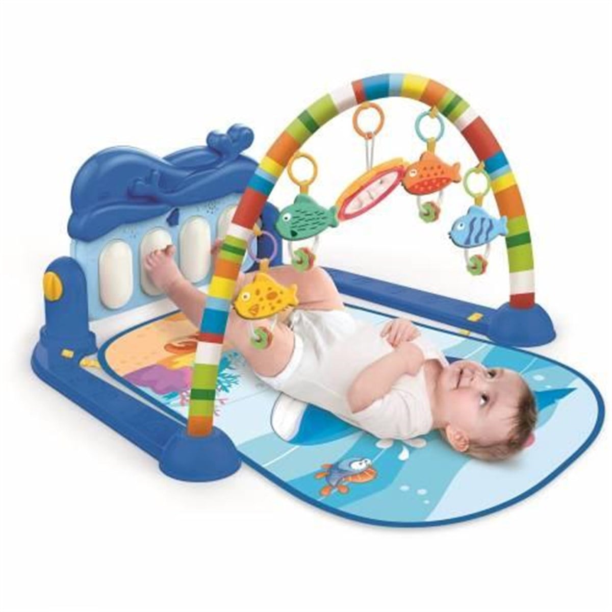 Babycim Piyanolu Balina Oyun Halısı