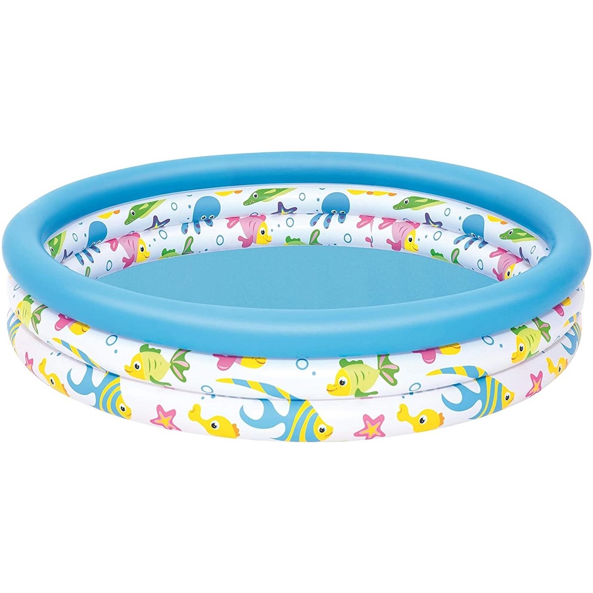 Bestway 51009 3 Halkalı Okyanus Desenli Şişme Havuz (122 x 25 cm)