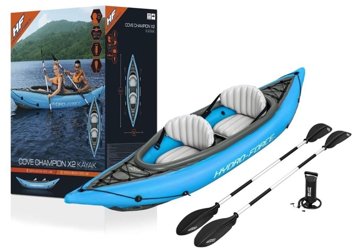 Bestway 65131 Hydro-Force Çift Kişilik Şişme Kano 331 x 88 cm