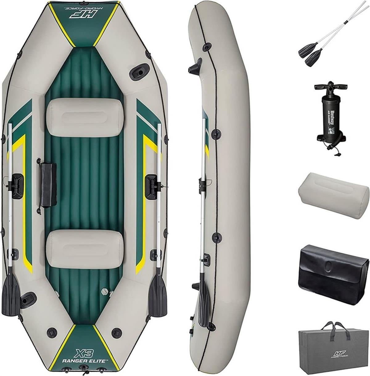 Bestway 65160 Ranger Elite X3 Şişme Bot Set 295  X 130 Cm 400 Kg Taşıma Kapasiteli