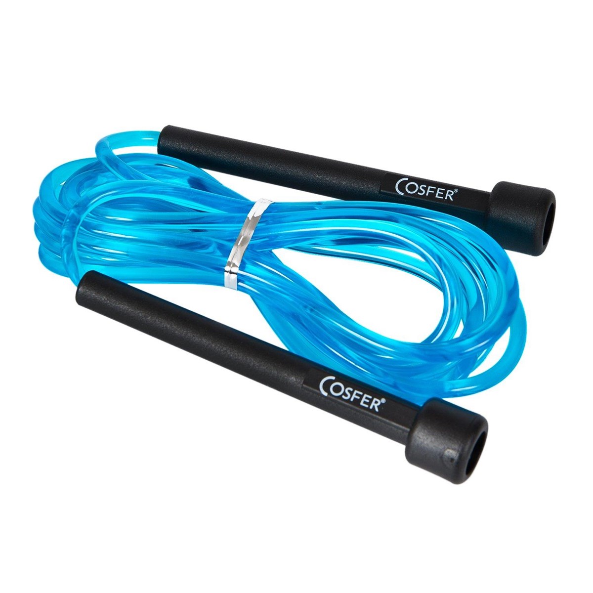 Cosfer CSFLS3115M Şeffaf Atlama İpi - Mavi 274 Cm Antreman Aleti