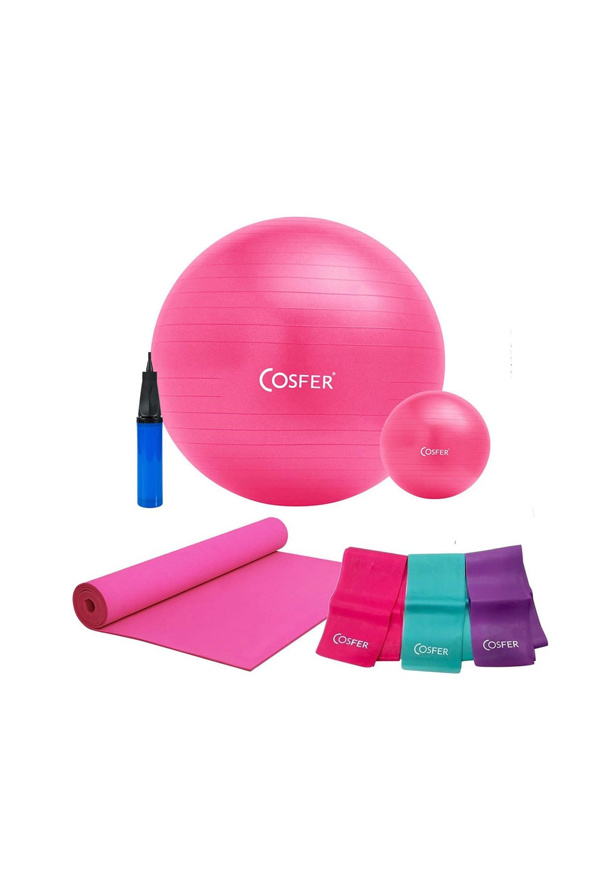 CSFSET-13 Pilates Seti Pilates Topu Pilates