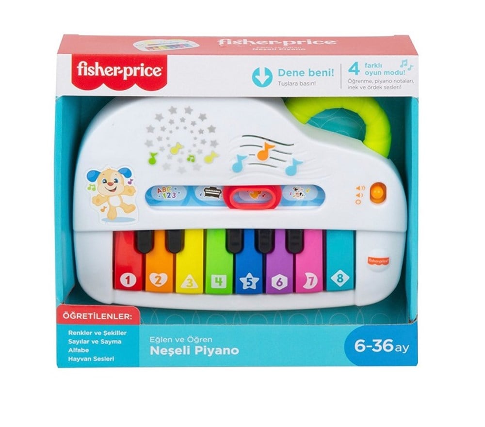 Fisher-Price Neşeli Piyano Türkçe Eğlen ve Öğren