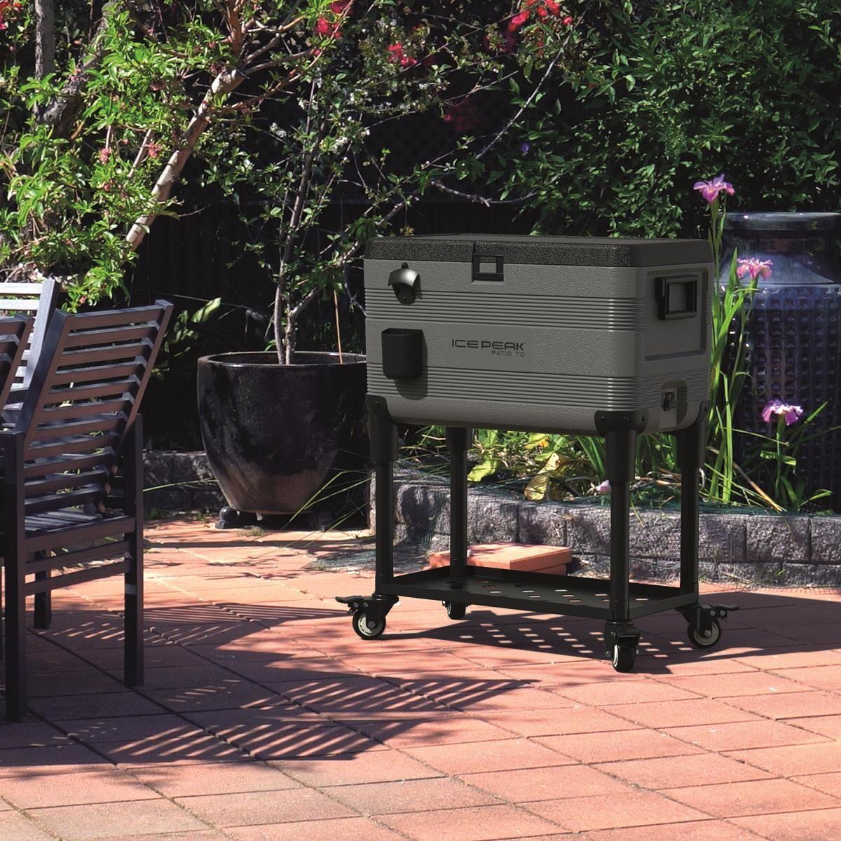 IcePeak Patio 70 Tekerlekli Raflı Buzluk 65.8 Litre