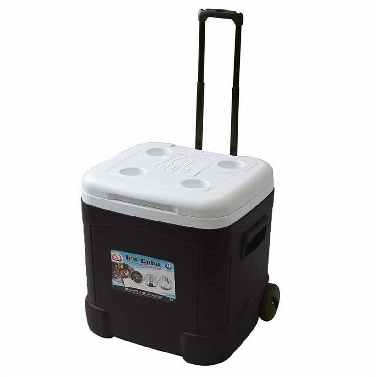 Igloo 60 QT Ice Cube Tekerlekli Buzluk 57 Litre-SİYAH
