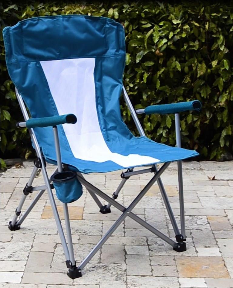 Katlanır Kamp Sandalyesi Sehpalı Fileli 120 Kg Kapasite Yeşil