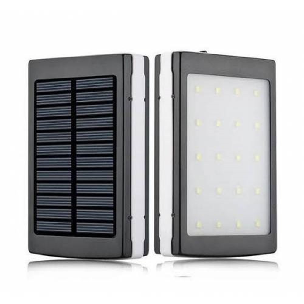 KingShark 18000 Mah Solar Powerbank Şarj Aleti 20 Ledli