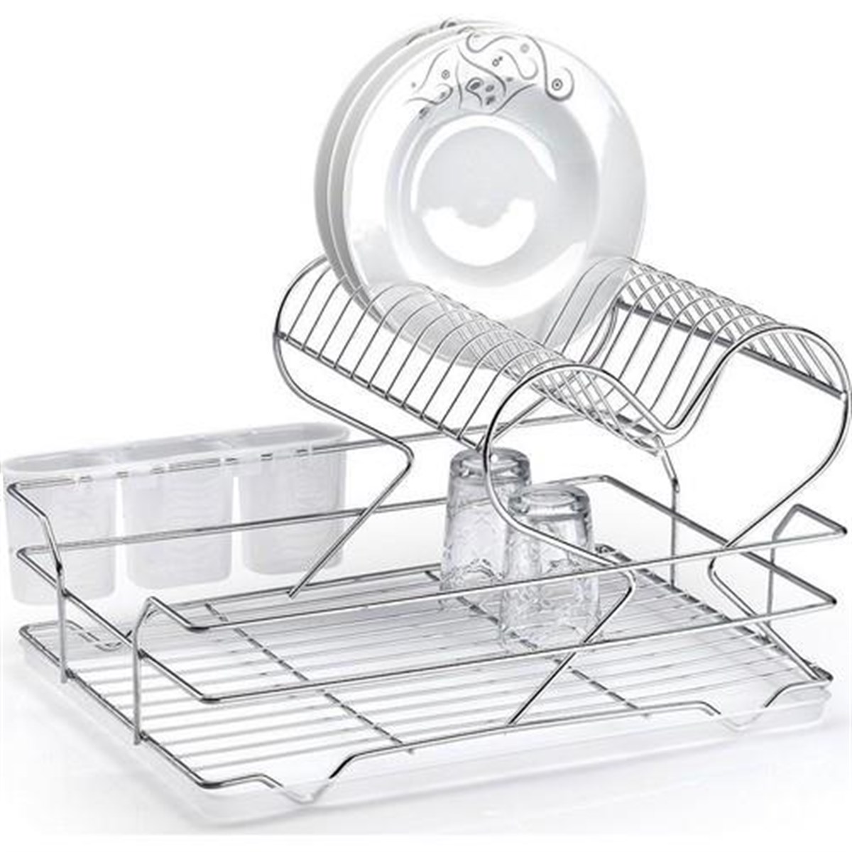 Lalezar Kalpli Metal Bulaşıklık Tabaklık Bulaşıklık Kurutma Sepeti LZR-519