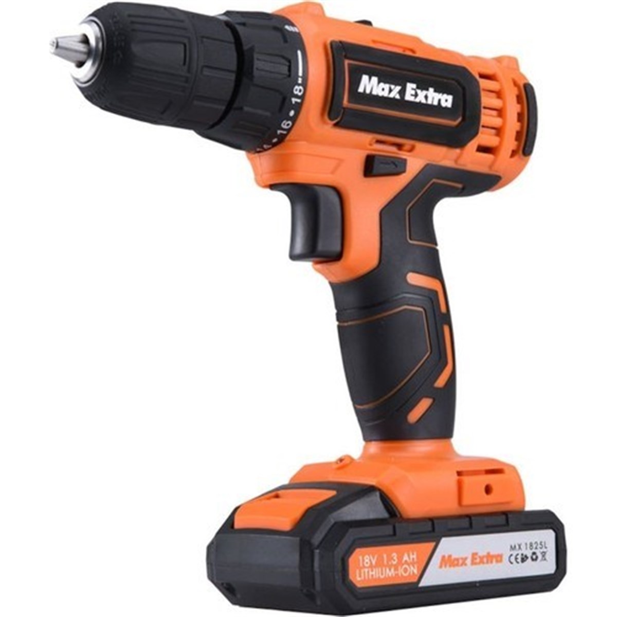 Max-Extra MX1825D 18 V 1.3Ah Darbeli Akülü Matkap