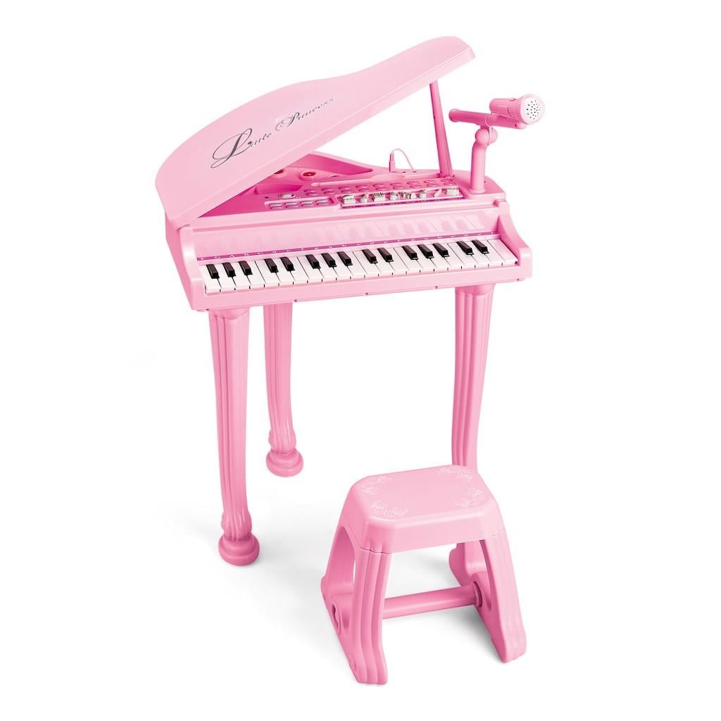 Mikrofonlu 37 Tuşlu Mp3 Çalar Pembe Piyano