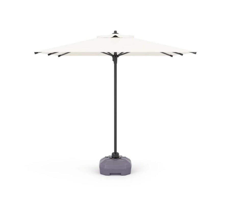 Mini Pro Push-up Sistemli Şemsiye 210x210 Bahçe Balkon Plaj Şemsiyesi Beyaz