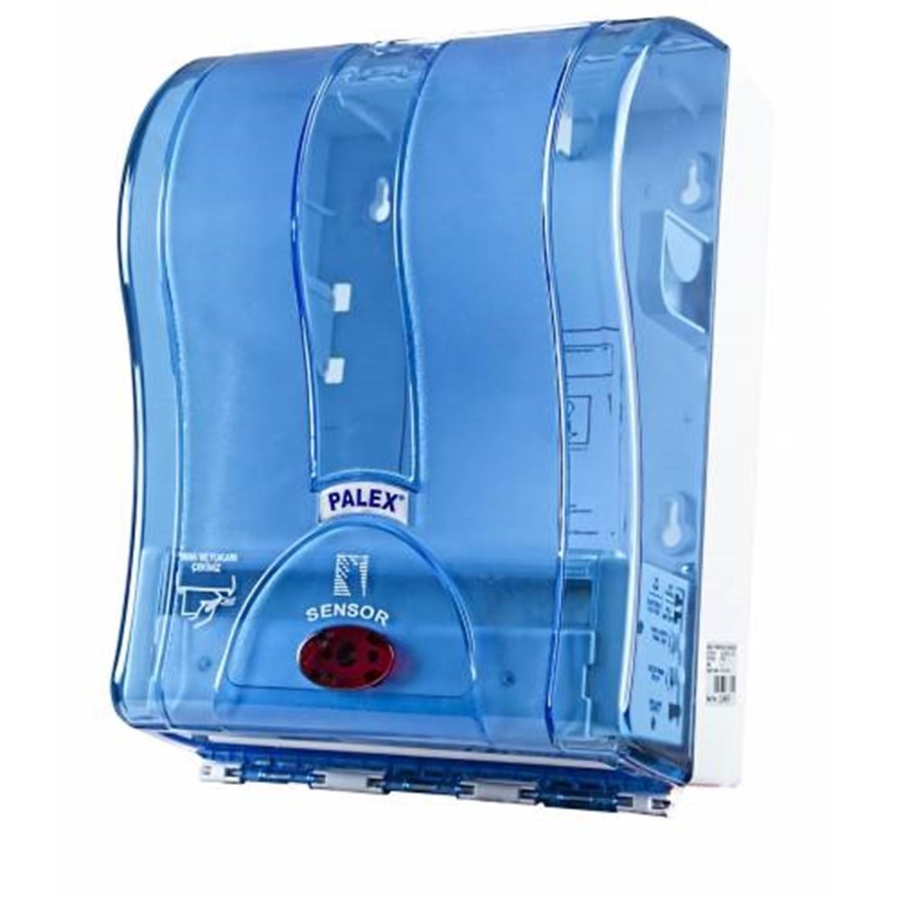 Palex Prestij Otomatik Havlu Dispenseri 21 Cm Şeffaf Mavi