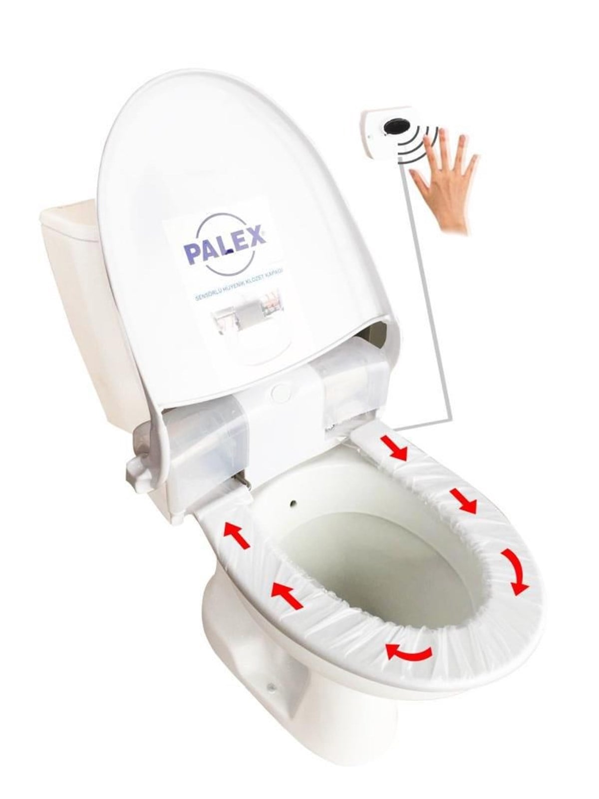 Palex Sensörlü Hijyenik Klozet Kapağı Örtüsü Dispenseri 2 YIL GARANTİ