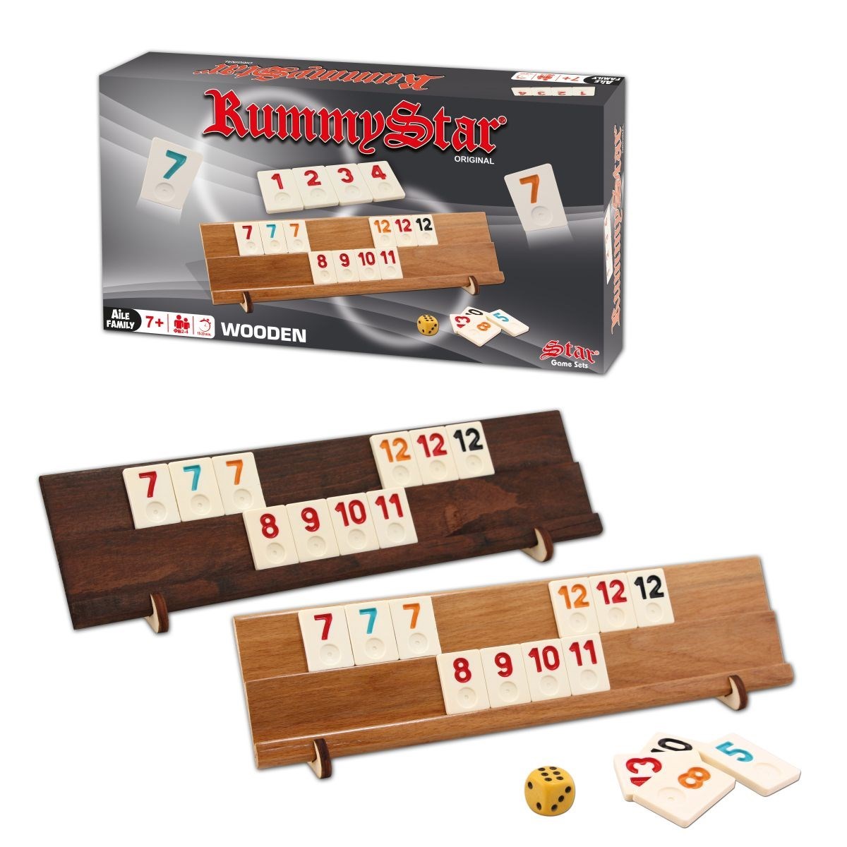 RummyStar Ahşap Okey Takımı