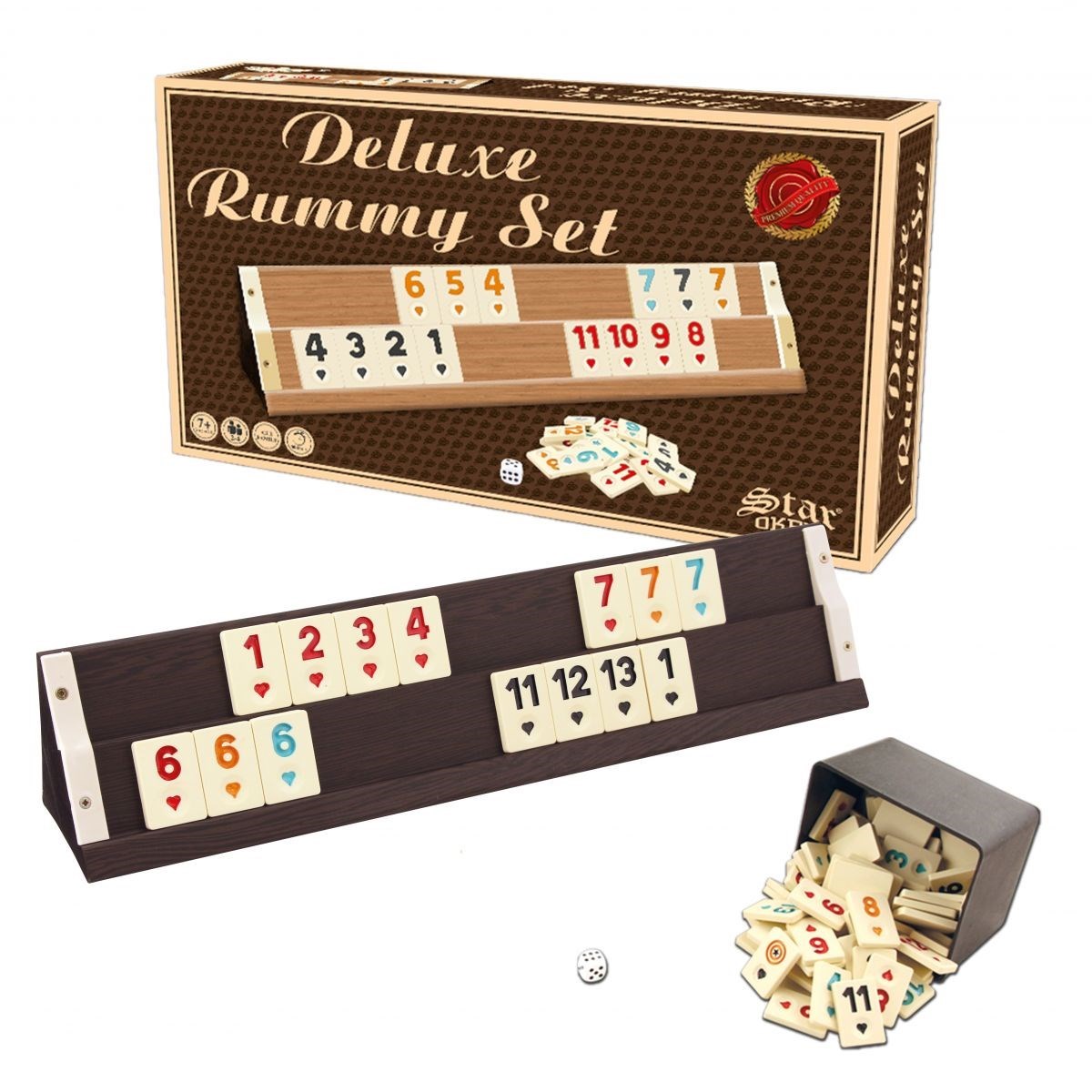 Star Deluxe Ahşap Okey Takımı