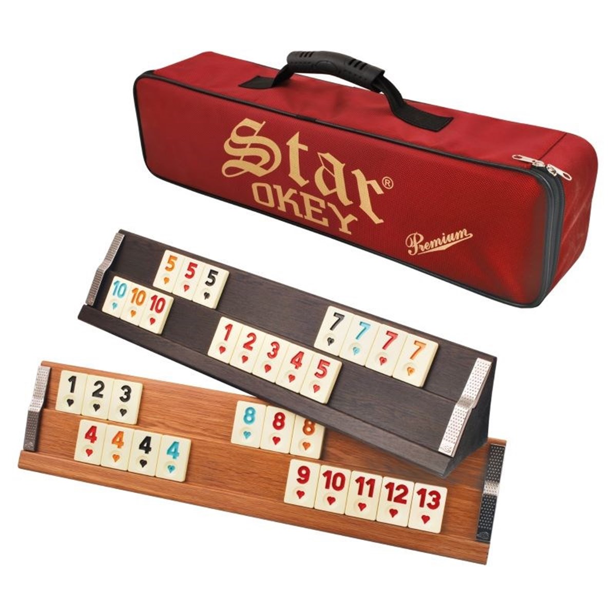 Star Premium Ahşap Okey Takımı Çantalı