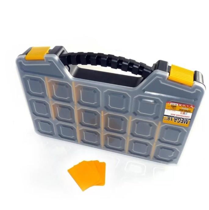 Super Bag Mega Organizer Takım Çantası Ayarlanabilir 18 Bölmeli Vida Kutusu