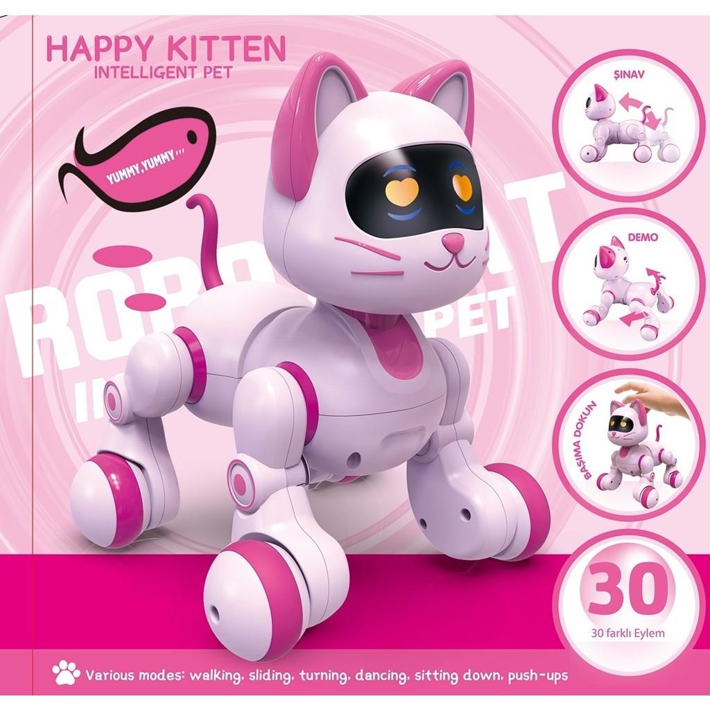 Uzaktan Kumandalı İnteraktif Şarjlı Akıllı Robot Kedi 30 Fonksiyonlu Kedi