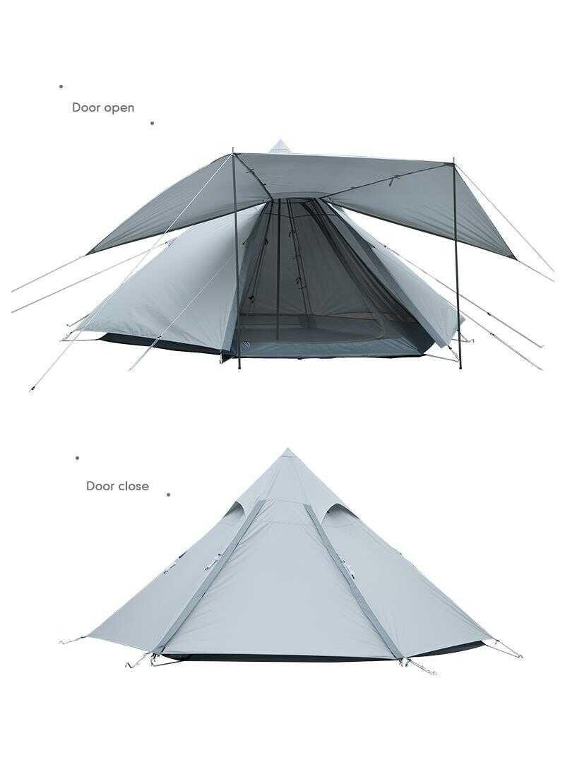 Wildland Ön Tenteli 2 Kapılı Mini Tipi 4 Kişilik Çadır Kamp Çadırı